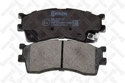 комплект спирачно феродо, дискови спирачки STELLOX 426 032B-SX