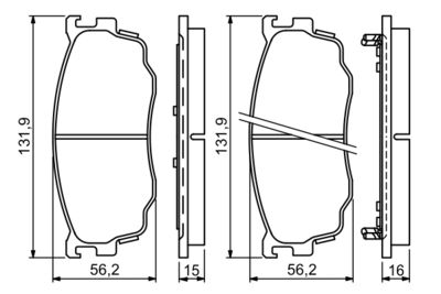 SET PLACUTE FRANA FRANA DISC BOSCH 0986494258