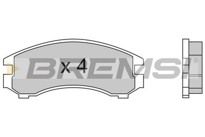 Комплект тормозных колодок, дисковый тормоз BREMSI BP2441 для SUZUKI SWIFT