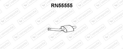 Предглушитель выхлопных газов VENEPORTE RN55555 для RENAULT 18