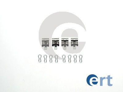 Комплектующие, колодки дискового тормоза ERT 420012 для SEAT TERRA