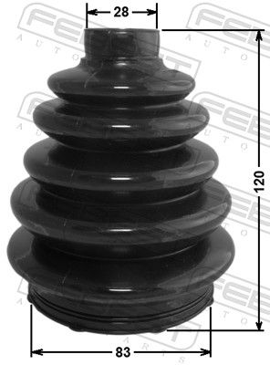 Bellow, drive shaft 2117-CB3