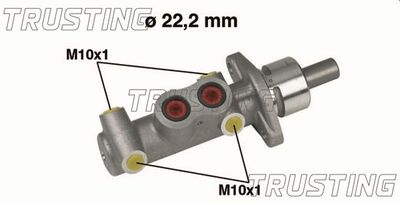 TRUSTING PF236 Ремкомплект тормозного цилиндра  для FIAT PUNTO (Фиат Пунто)