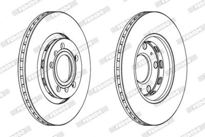 BREMSSCHEIBE FERODO DDF1526C 1