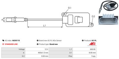 SENZOR NOX INJECTIE ADITIV AS-PL NOX9110 2
