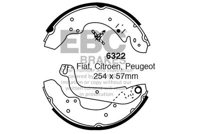 Комплект тормозных колодок EBC Brakes 6322 для FIAT DUCATO