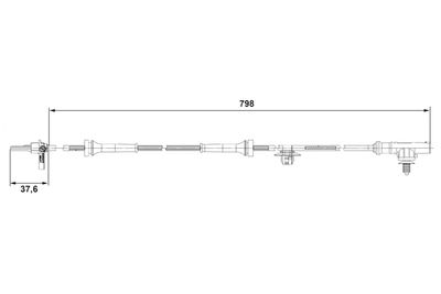 SENSOR RADDREHZAHL BOSCH 0265007687 4