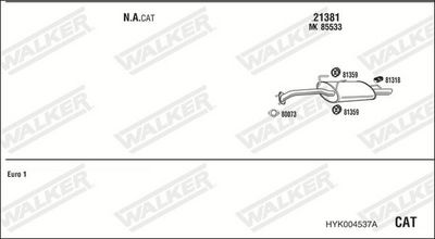 SISTEM DE ESAPAMENT WALKER HYK004537A