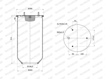 Bellow, air suspension