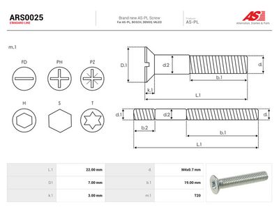 Reparationssats, generator AS-PL ARS0025