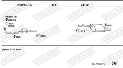Изпускателна система WALKER DCK027577