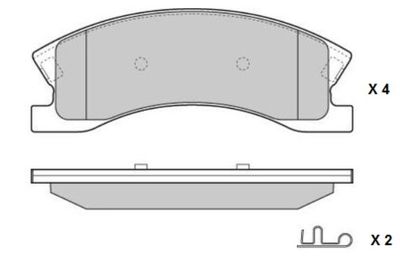 E.T.F. 12-1269 Тормозные колодки и сигнализаторы для JEEP GRAND CHEROKEE II (WJ, WG) 4.7 V8 4x4 E.T.F. 12-1269 Тормозные колодки и сигнализаторы для JEEP GRAND CHEROKEE II (WJ, WG) 4.7 V8 4x4