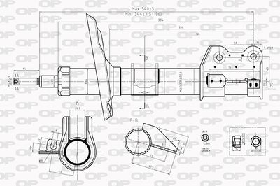 OPEN-PARTS SAB8013.31 Амортизатори  для FORD (Форд)
