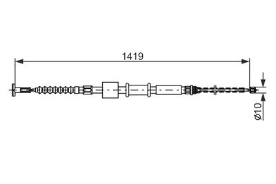 CABLU FRANA DE PARCARE BOSCH 1987482178