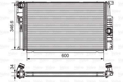 Kylare, motorkylning VALEO 735615