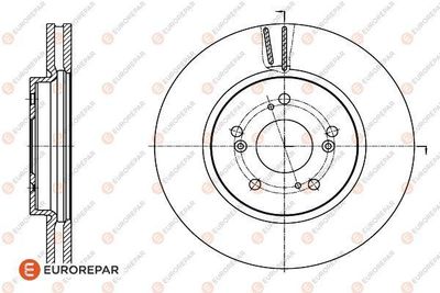 Тормозной диск EUROREPAR 1622807580 для HONDA CROSSTOUR