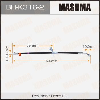 Тормозной шланг MASUMA BH-K316-2 для KIA OPTIMA