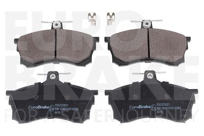 Комплект тормозных колодок, дисковый тормоз EUROBRAKE 5502223021 для MITSUBISHI CARISMA