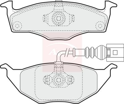 APEC Brake Pad Set, disc brake PAD1265