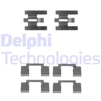 Комплектующие, колодки дискового тормоза DELPHI LX0224 для VOLVO 740