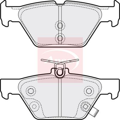 APEC Brake Pad Set, disc brake PAD2191