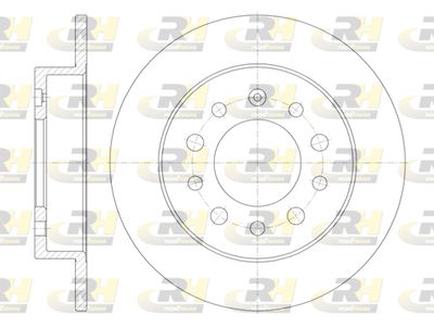 Тормозной диск ROADHOUSE 6762.00 для HYUNDAI TIBURON
