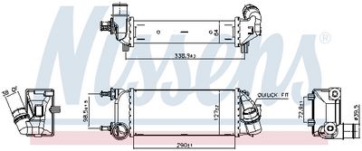 INTERCOOLER COMPRESOR NISSENS 961408 4
