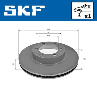 DISC FRANA SKF VKBD80259V1 1