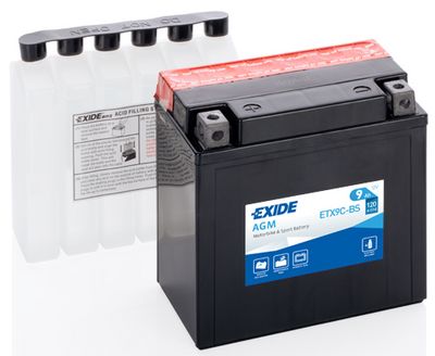 Стартерная аккумуляторная батарея EXIDE ETX9C-BS для HONDA NS