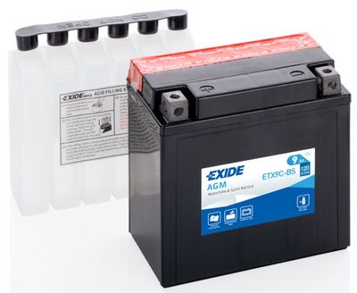 Стартерная аккумуляторная батарея EXIDE ETX9C-BS для KTM 80