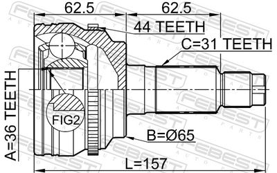 Joint Kit, drive shaft 0510-CX7A44