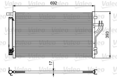 VALEO 814485 Радиатор кондиционера  для HYUNDAI ix35 (Хендай Иx35)