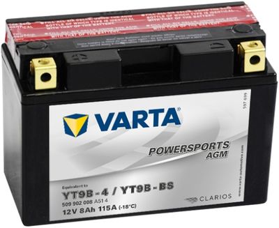 Стартерная аккумуляторная батарея VARTA 509902008A514 для YAMAHA YZF-R