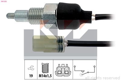 Przełącznik, światło cofania KW 560 255