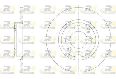 ROADHOUSE 62536.00 Тормозные диски для OPEL (Опель Моkkа)