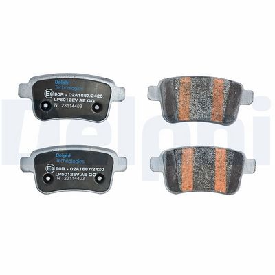 Brake Pad Set, disc brake LP5012EV