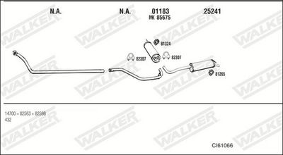 Изпускателна система WALKER CI61066