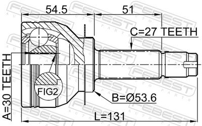 Joint Kit, drive shaft 0810-B13