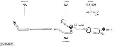 Изпускателна система BOSAL SYS08623
