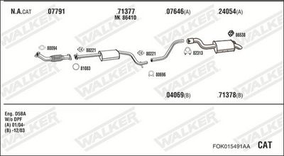 SISTEM DE ESAPAMENT WALKER FOK015491AA