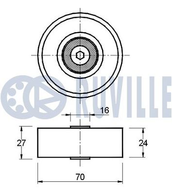 ROLA GHIDARE/CONDUCERE CUREA TRANSMISIE RUVILLE 540108 1