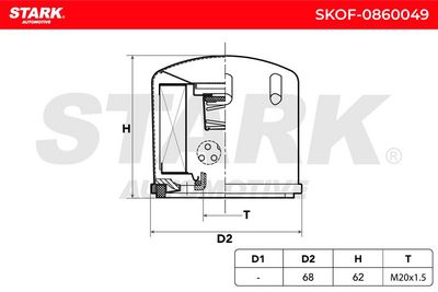 маслен филтър STARK SKOF-0860049