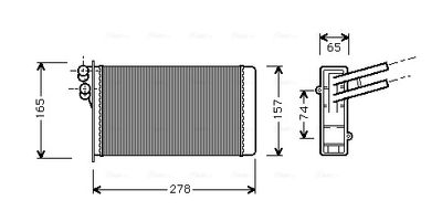 AVA QUALITY COOLING Kachelradiateur, interieurverwarming (AI6097)