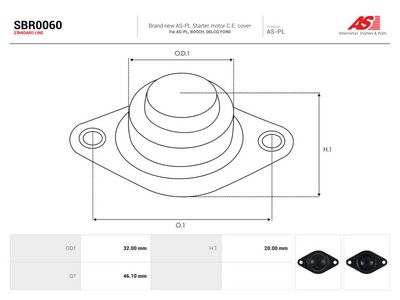 szivató fedél, porlasztó AS-PL STANDARD SBR0060
