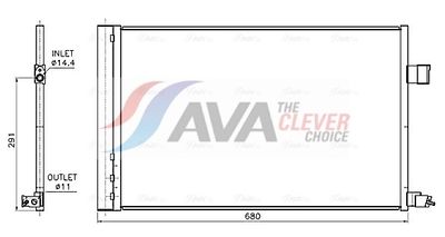 CONDENSATOR CLIMATIZARE AVA Clever Choice JE5090D