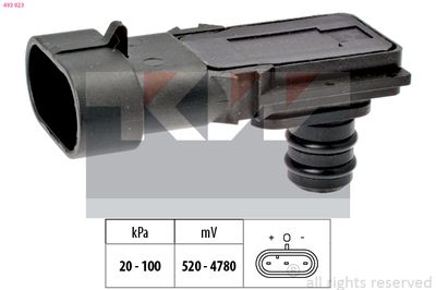 Czujnik ciśnienia powietrza, adaptacja wysokościowa KW 493 023