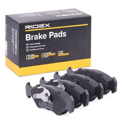 комплект спирачно феродо, дискови спирачки RIDEX 402B0178