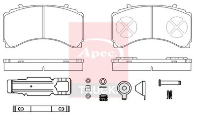 APEC Brake Pad Set, disc brake PAD29244K