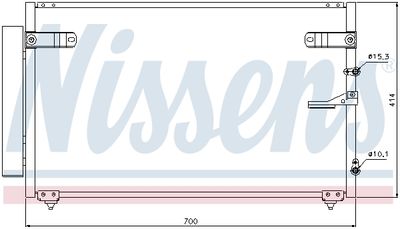 CONDENSATOR CLIMATIZARE NISSENS 94867 5