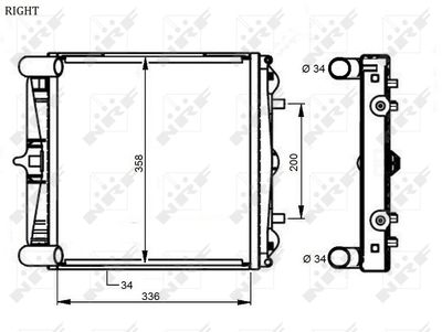 RADIATOR RACIRE MOTOR NRF 59131